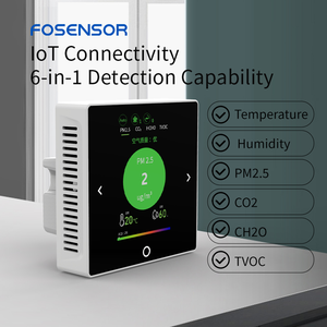 Fosensor điều khiển từ xa LCD Bảng điều chỉnh hỗ trợ RS485/modbus Đối với trang chủ HVAC HRV erv mvhr Quạt thông gió - Product Image 4
