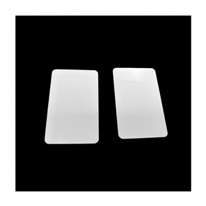 Porte-cartes en aluminium pour sublimation DIY, vierges, double face, blanc brillant/mat, 2,5"x3,5" - Product Image 2