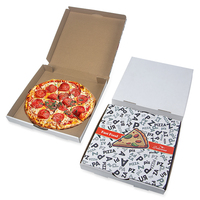 Grande boîte à pizza carrée en carton ondulé à emporter Boîtes à pizza personnalisées avec logo