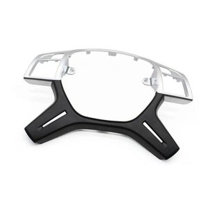 Kit de modification intérieure pour Mercedes-Benz ML W166 GL X166, cadre de garniture de volant en ABS noir, argent, fibre de carbone - Product Image 2