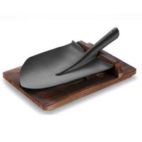 Plaque de cuisson commerciale Teppanyaki coréenne en fonte pour steak, facile à nettoyer, avec spatule, pour barbecue, design épaissi