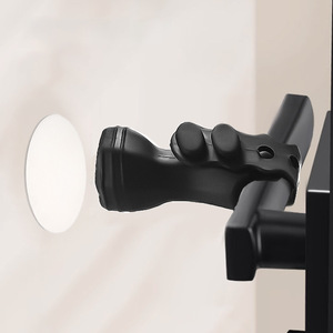 Poignée de porte réglable en silicone, butée de porte murale, design moderne et simple pour chambre et salle de bain - Product Image 1