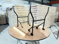 Table de salle à manger rectangulaire pliante en bois pour extérieur, table de conférence portable pour hôtel, fête, cuisine, pliable, 6 pieds, 8 pieds