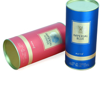 Boîte de parfum cylindrique d'emballage exquis de haute qualité pour l'emballage de parfum Vente à chaud avec logo personnalisé