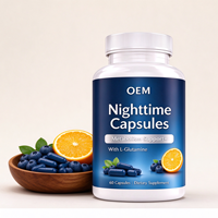 Capsules Nocturnes en Gros OEM à Marque Privée, 60 Comprimés avec L-Glutamine, Complément Alimentaire