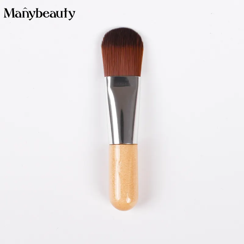 8cm Mini Esthetician Face Brushed Single Cosmetic Clay Applicator Beauty Spa Tool Bamboo Makeup Synthetic Hair Facial Mask Brush