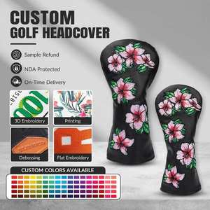 Funda elástica para driver de golf con bordado, divertida, personalizada, para palos de golf, precio mayorista - Product Image 1