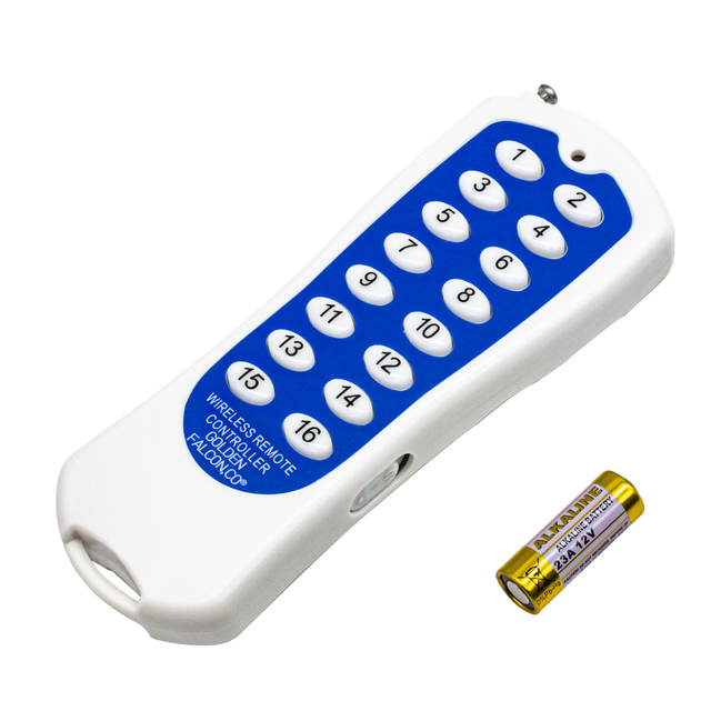 433/315mhz Learning Code Remote Control 16 Channel RF Wireless Remote Control 150M for Garage Door Rolling Door