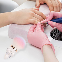 Brosses douces pour enlever la poudre de manucure, brosses de nettoyage des ongles en forme de diamant