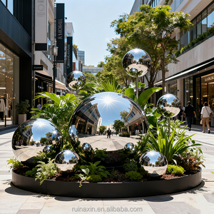 Esfera de metal hueco grande SS304 Esfera de acero inoxidable Mirando el globo Bolas de espejo de fábrica - Product Image 2