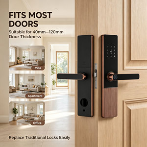 กลอนประตูอัจฉริยะ Glomarket TTLock Ble พร้อมระบบสแกนลายนิ้วมือ รหัสผ่าน บัตร และกุญแจ สำหรับอพาร์ทเม้นท์ สำนักงาน ประตูไม้ - Product Image 5