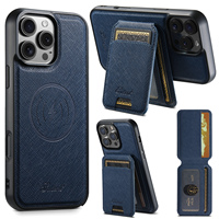 Coque de téléphone SUTENI pour iPhone 18 Pro Max avec chargement sans fil, support magnétique pour cartes, texture mate, simili cuir, compatible avec les modèles 17, 16 Plus, 15, 14