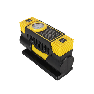 Portable High-Pressure <strong>150psi</strong> ABS+Metal 12V Car Tire <strong>Air</strong> <strong>Compressor</strong> with Tire Pressure Monitor Double Cylinder - Product Image 2