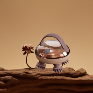 เครื่องนวดศีรษะแบบซิลิโคน กำลังเป็นที่นิยม พร้อมไฟแดง สำหรับสปาหนังศีรษะ - Product Image 2