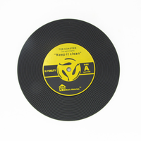 Posavasos de PVC y silicona antideslizantes, ecológicos y resistentes al calor, personalizados para discos de CD, vasos y tazas. ¡Gran oferta!