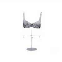 Expositor de ropa interior para mujer, soporte de exhibición de sujetadores de alta gama para escaparates, modelo de lujo ligero con electrochapado.