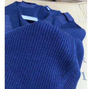 Pulls en laine tricotée bleu marine DFU109 pour étudiants, sportifs, hommes, tactiques, avec épaulettes et coudières renforcées - Product Image 4