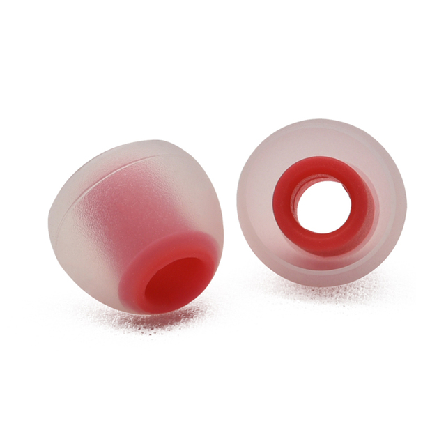 Dual Color Design Replacement Ear Tips Noise Isolation Earplugs EargelsSoft Silicone Earbuds Tips