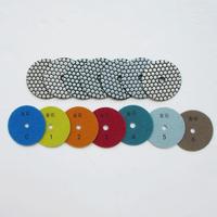 Disque abrasif sec à l'eau à grain grossier 100, or, pierre, diamant, noir, pour le polissage et le lustrage du marbre, de la pierre et du béton, pour angle