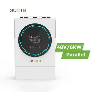 GOOTU 48V 6KW On Off Grid Solar Inverter 230VAC One Phase Inverter Support Lead Acid Battery