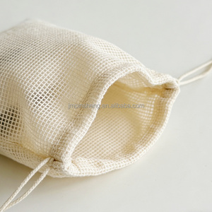 Sac fourre-tout en filet de coton biologique 100% vintage bohème pour femme, écologique, portable, lavable, pour fruits, toutes saisons - Product Image 3