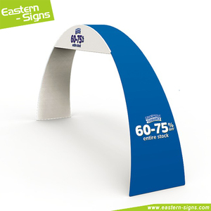 ติดตั้งง่ายจอแสดงผล Market Arch ประตูทางเข้าผ้าความตึงเครียด 3 มิติ ประตูโบกปริซึมโค้ง 3 มิติ - Product Image 2