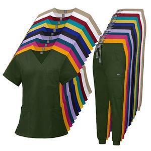 2024 Venta caliente Color blanco poliéster Spandex recto Jean corte Jogger pierna pantalones personalizados médicos uniformes médicos personalizados - Product Image 2