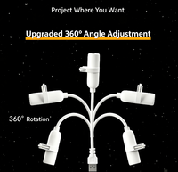 Lampe de nuit LED créative populaire, projection ciel étoilé et lune, pour chambre à coucher, lumière d'ambiance USB, style influenceur