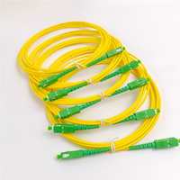 Cordon de brassage optique jaune Pigtail SC/APC G652D monomode LSZH 1M Simplex 2.0mm cordon de brassage à fibre optique