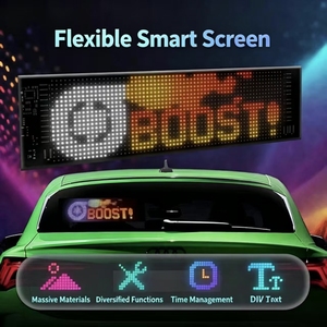 Écran LED flexible pour voiture, lumière ambiante bleue, étanche IP65, utilisation extérieure, 170 °   Angle de vision - Product Image 2