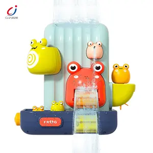 Chengji grosir plastik kartun anak-anak bak mandi katak kecil bermain interaktif mainan mandi permainan air bayi