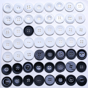 Resin Buttons Round 4-Holes Matte And Glossy Finish For Clothing Shirts Coats Accessories - Product Image 1