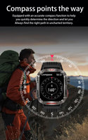 Reloj Inteligente Deportivo OEM 2026 con Brújula, Pantalla IPS de 2.01 Pulgadas, Linterna, Monitor de Oxígeno en Sangre HT29, Reloj Deportivo para Actividades al Aire Libre