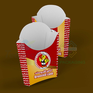 Cajas de Papel Ecológicas Biodegradables Personalizadas con Laminado Mate para Hamburguesas, Catering, Panadería, Sushi, Almuerzo, Papas Fritas y Galletas - Product Image 3