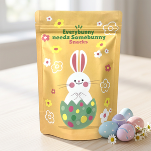 Custom Logo Stand Up Zipper <b>Bag</b> Cartoon Printed Resealable Food Pouch For Snacks Treats <b>Cookie</b> Packaging - Product Image 1