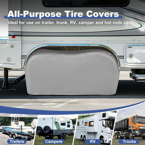 Funda Protectora para Neumáticos de Doble Eje para Camioneta, SUV, Remolque, Caravana, Ajuste Universal (26-28.75\") Protector de Ruedas para RV - Product Image 3