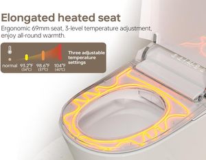 <span class=keywords><strong>WC</strong></span> intelligent suspendu mural en céramique moderne européen avec réservoir intégré pour salle de bain - Product Image 5