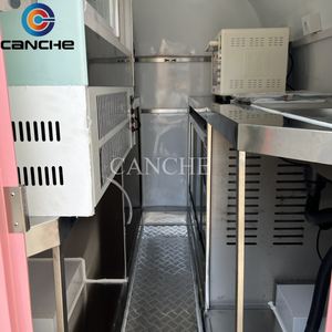 Camions de nourriture mobiles multifonctionnels en acier inoxydable et chariot de vente pour les restaurants de collation et de restauration rapide - Product Image 5