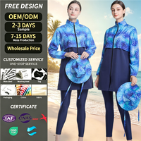 Groothandel Burkini Leverancier Moslim Badkleding Langarm Shirts Lange Broeken Hoeden Midden-Oosterse Buitensport Zonbescherming Conservatief
