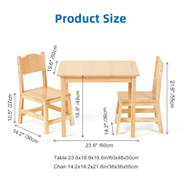 Ensemble de meubles en bois pour enfants Tables et chaises préscolaires pour salle de classe de maternelle de garderie