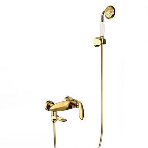 Juego de Accesorios de Grifería Vimijia para Baño, Estilo Americano Minimalista, Cabezal de Ducha de Mano de Cobre con Salida Inferior, Válvula Mezcladora para Bañera - Product Image 5