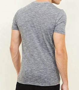 เสื้อยืดออกกำลังกายผู้ชาย แขนสั้น คอกลม ทรงโอเวอร์ไซส์ ผ้าคอตตอนเจอร์ซีย์ 100% แห้งเร็ว ระบายอากาศดี - Product Image 4