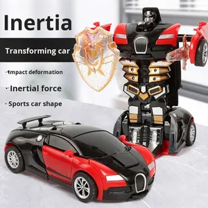 1/18 2 en 1 Robots de transformación vehículo deportivo modelo Rc coche deformación <span class=keywords><strong>Robot</strong></span> coche Control remoto coche juguete para niños regalo - Product Image 1