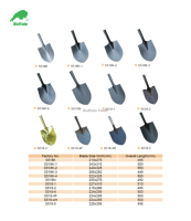 Vanga da Giardinaggio Industriale Buffalo S518CL con Manico in Legno e Lama in Acciaio al Carbonio, Lunghezza 8 Pollici