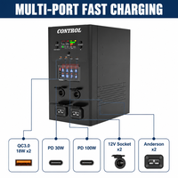 Boîtier de contrôle solaire 40A MPPT 12/24V pour 4x4 tout-terrain avec chargeur rapide PD 100W et interrupteur 8 voies
