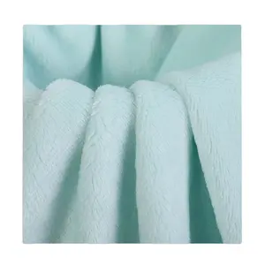 Dupla face coral fleece tecido super soft touch flanela fleece tecido para cobertores de avião