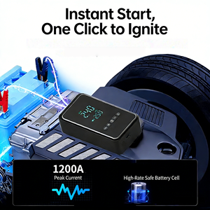 Jump Starter 12V 8000mAh 1200A Peak Current High Power Jump Start Car Multi-Function Portable Lithium <strong>Battery</strong> <strong>Booster</strong> - Product Image 3