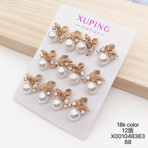 Pendientes de Perlas al por Mayor con Forma de Corazón de Flor de Cobre Chapado en Oro de Joyería <span class=keywords><strong>XUPING</strong></span> - Product Image 6