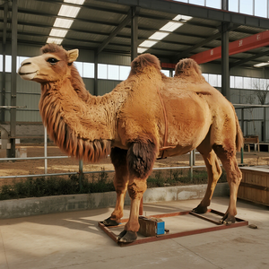 맞춤형 고시뮬레이션 실물 크기 실리콘 스틸 애니매트로닉 낙타 동물 모형 실내/외 학교 놀이터 놀이공원 - Product Image 4