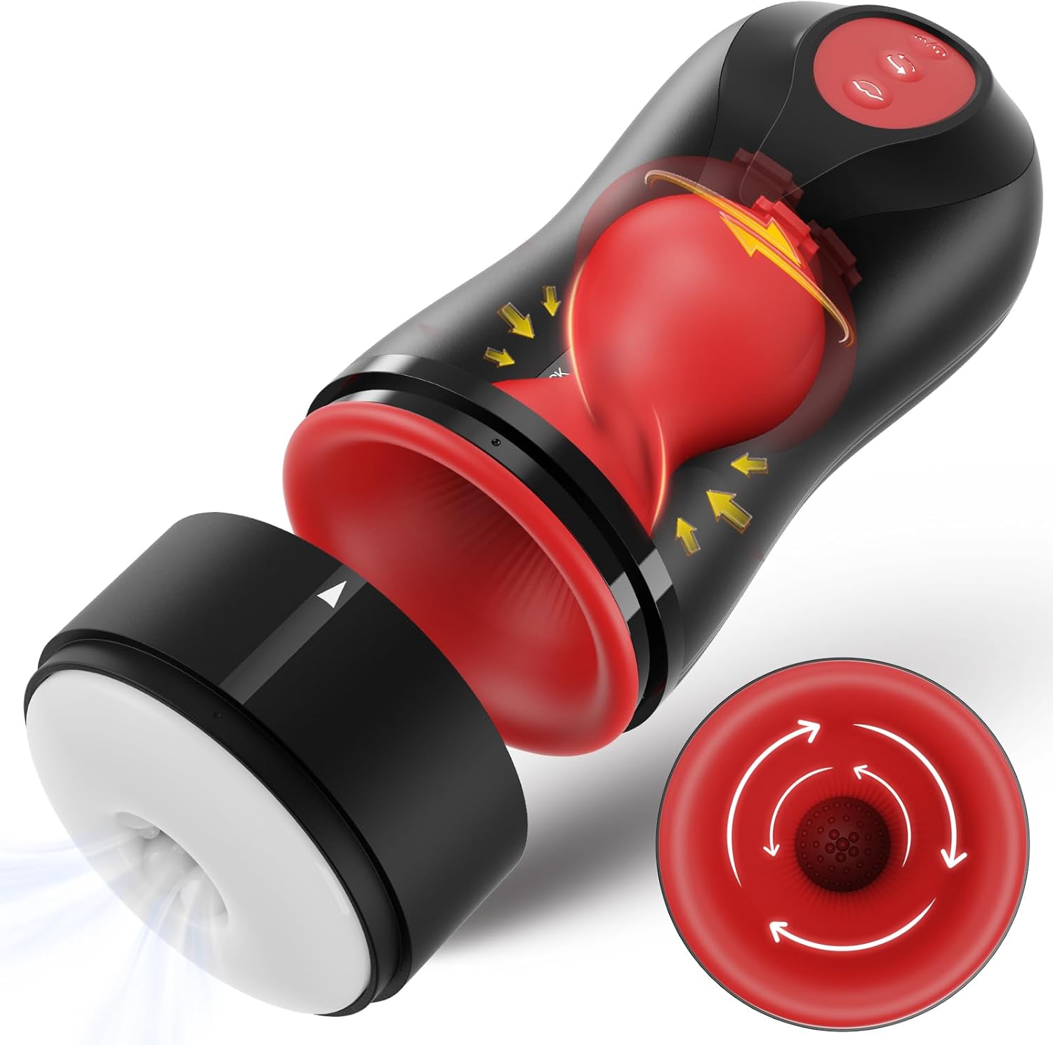 BlissJoy Automatic Male Masturbator Cup - Hands-Free Sucking Vibrator USB